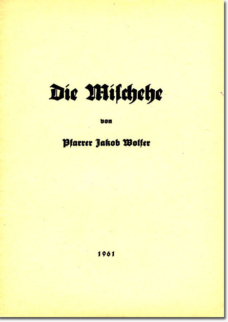 Oberkirchenrat Prof. Mag. Johann Jakob Wolfer - Bücher und Schriften